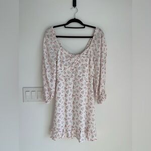 Hollister Women’s Small Babydoll Floral Mini Dress Prairie Festival Cowgirl